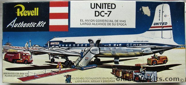 Revell 1/122 Douglas DC-7 United Airlines - Lodela Issue, H220 plastic model kit